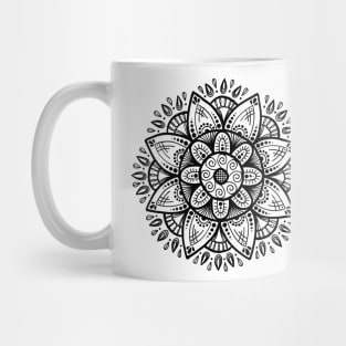 Mandala tie dye and solids Mug